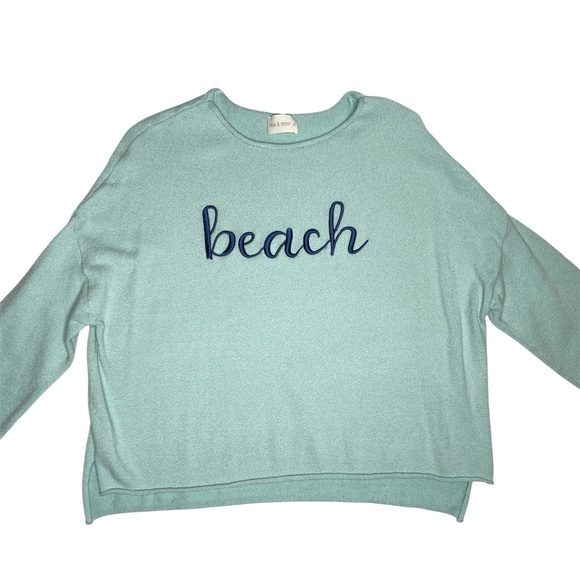 Lightweight Knit Boyfriend “Beach” Sweater Size XL - Picture 2 of 9
